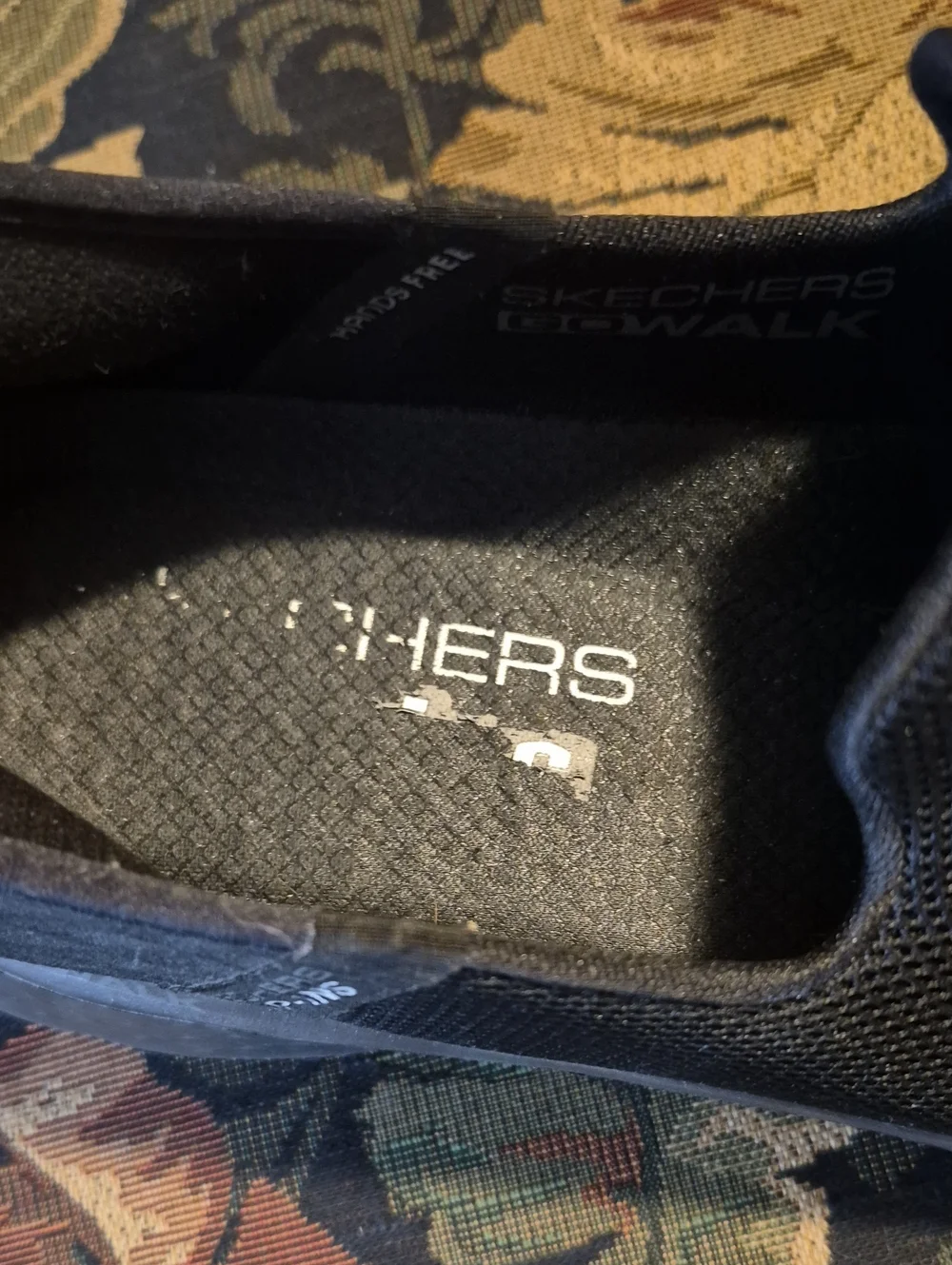 Skechers Men's Black Slip-On Mesh Loafers